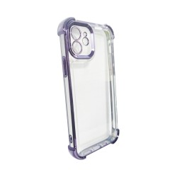 Capa de Silicone Duro com Lente de Câmara Série Q para Apple iPhone 11 Roxo Capa de Silicone Duro com Lente de Câmara Série Q para Apple iPhone 11 Roxo
